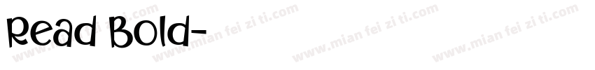 Read Bold字体转换